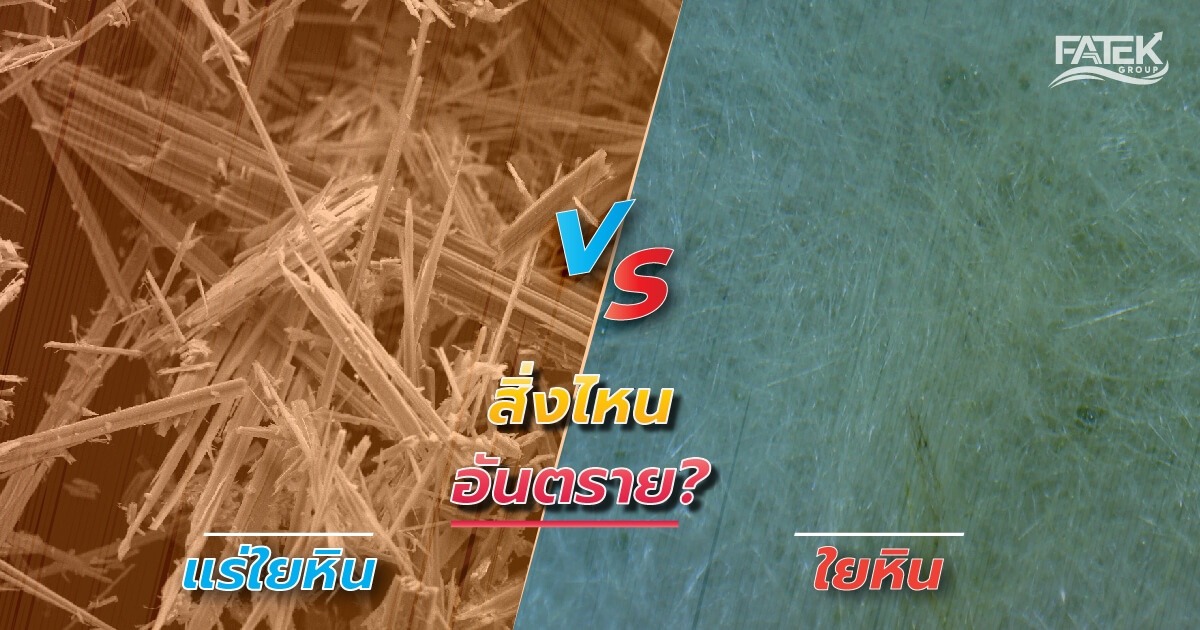 ใยหิน VS แร่ใยหิน ใยหินและแร่ใยหิน 