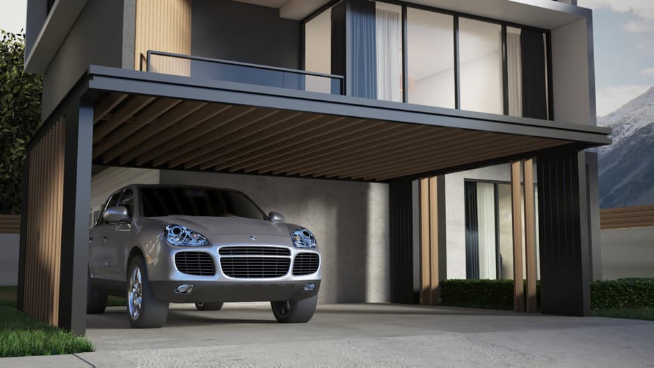 หลังคาโรงจอดรถ