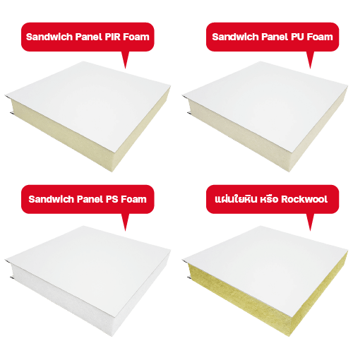 Sandwich Panel แต่ละชนิด